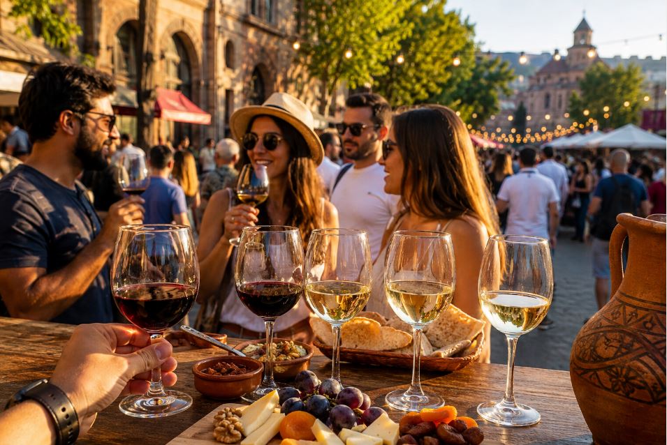 Wine tasting experience during Yerevan Wine Days in Armenia